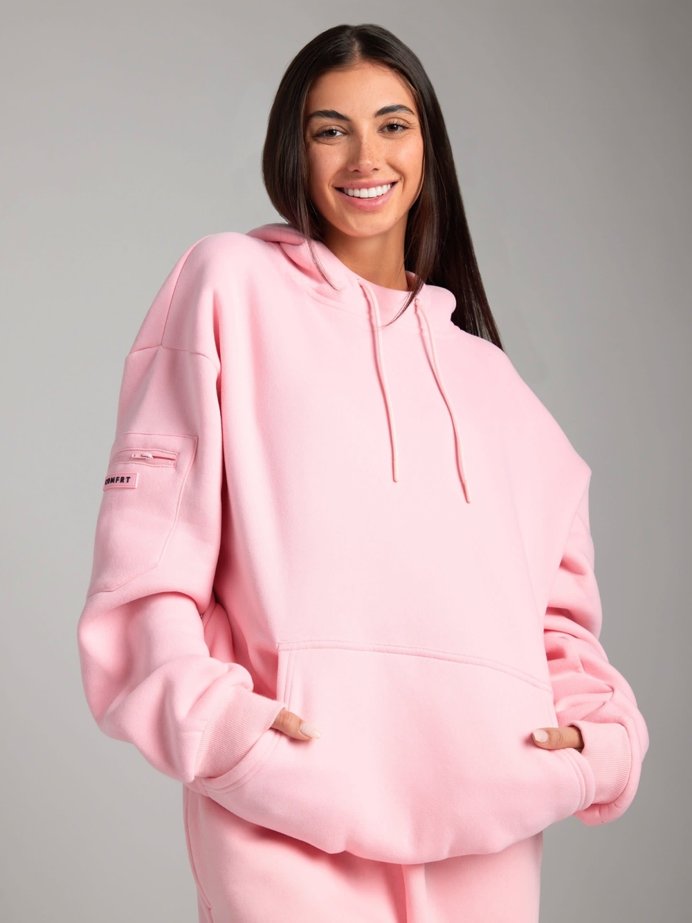 Comfrt Pink Travel Mode Hoodie And Pants Set NEW!!! - Picture 5 of 9